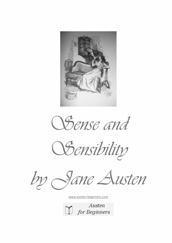 Product picture Sense and Sensibility by Jane Austen with links - PDF
